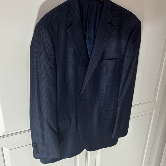 Peter Millar blue patterned sport coat - size 44R - Picture 5 of 8